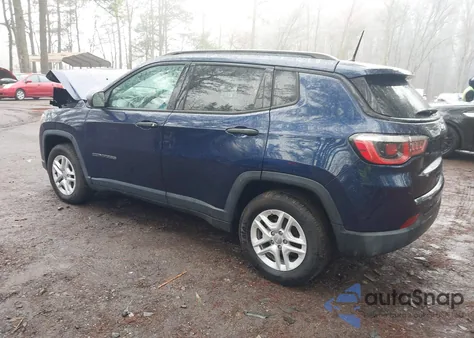 2018 Jeep Compass Sport Fwd z USA, uszkodzony, nr VIN 3C4NJCAB6JT487262